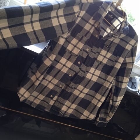 Chemise à carreaux marine et blanc manches longues taille XL 6 Saint-Rambert-d'Albon (26)