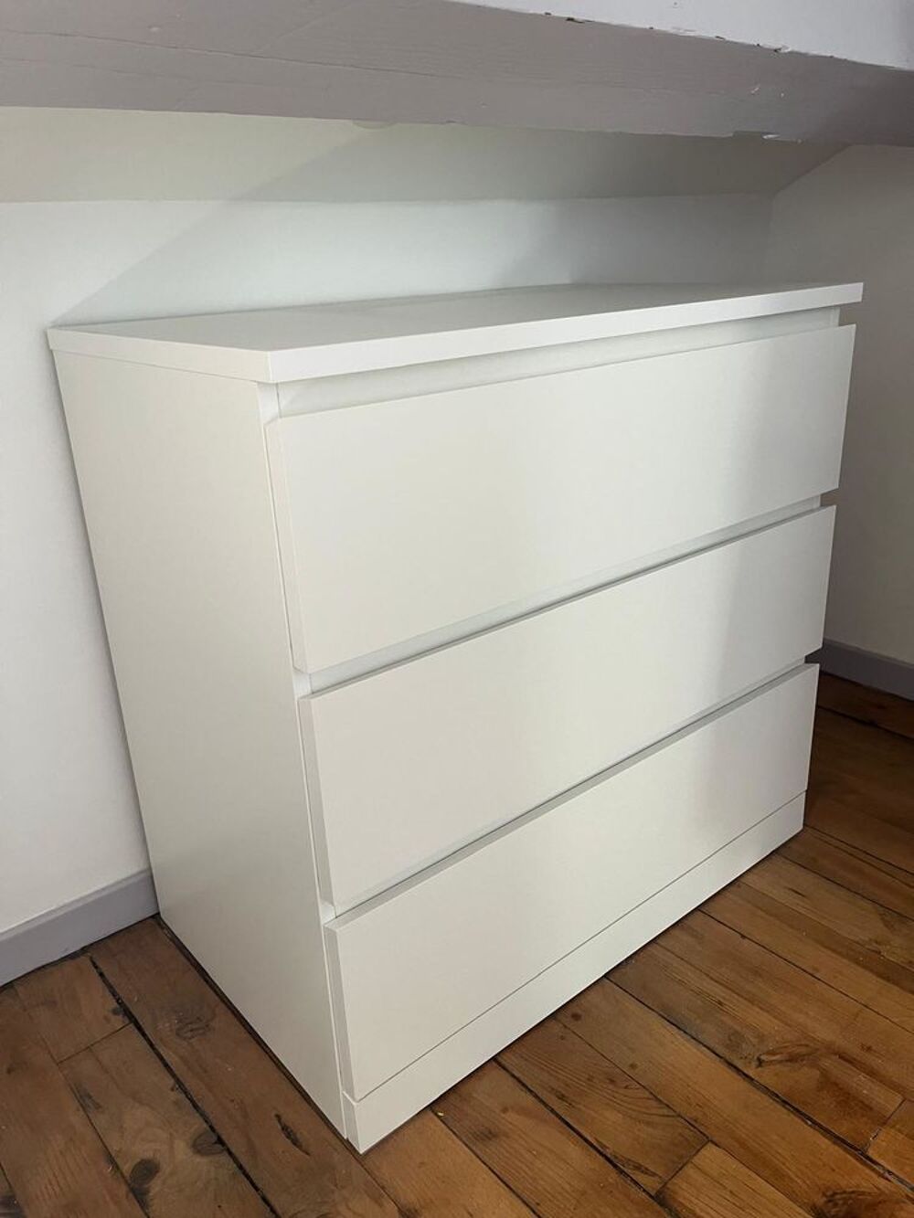 Commode 3 tiroirs blanc Meubles