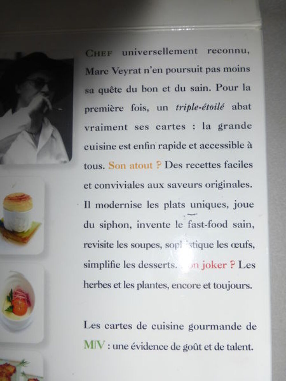 FICHE DE CUISINE fiches de Marc VEYRAT Livres et BD