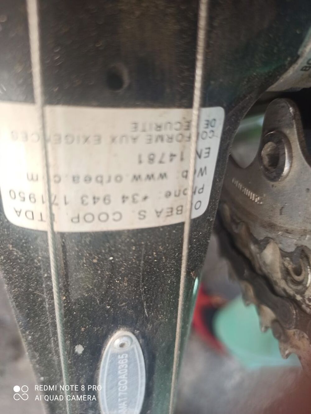 V&eacute;lo ORBEA CADRE CARBONE. TAILLE POUR PERSONNE 1M,60-65 Vélos