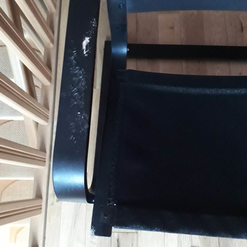 Armature / Structure De Fauteuil Ikea Poang Brun-Noir Meubles