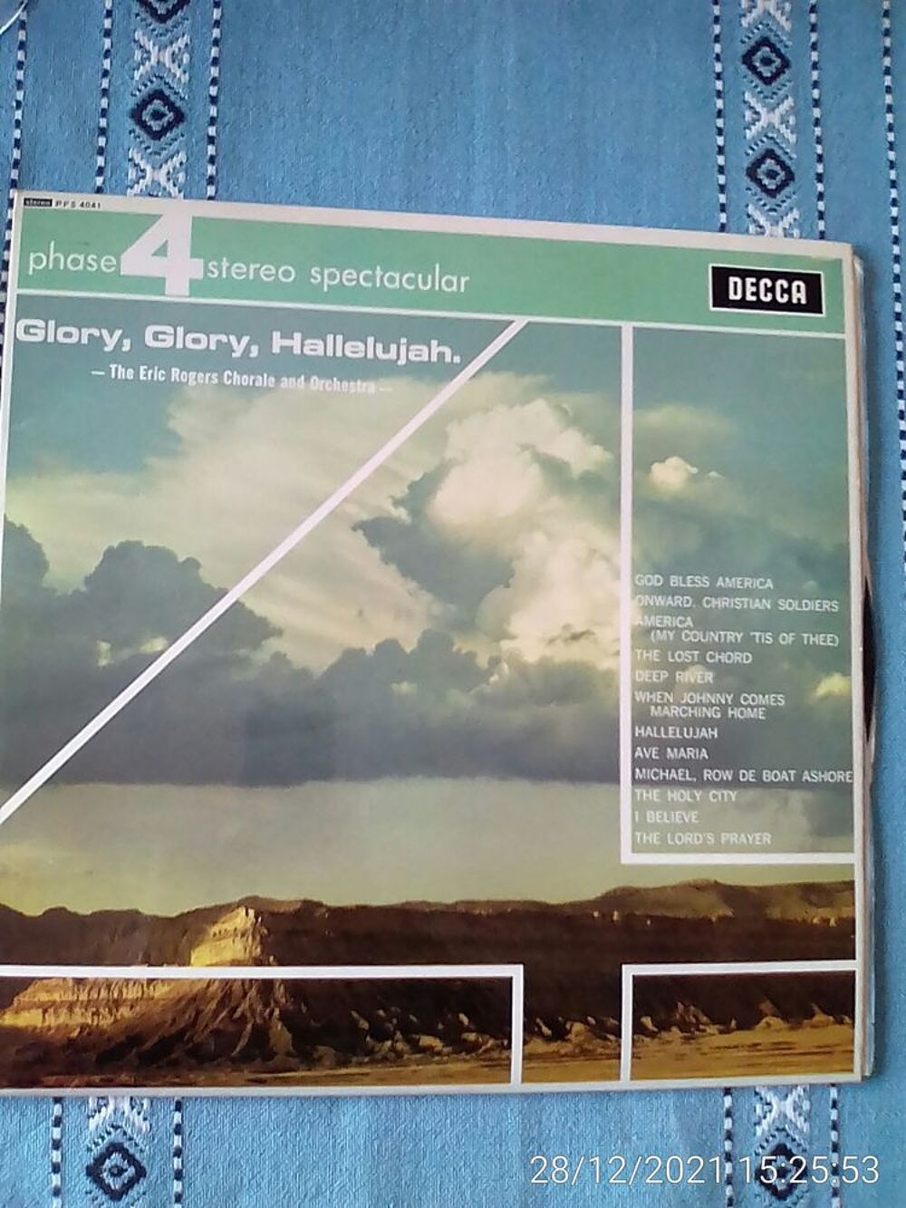 Vinyle 33T GLORY GLORY HALLELUJAH - ERIC ROGERS Audio et hifi