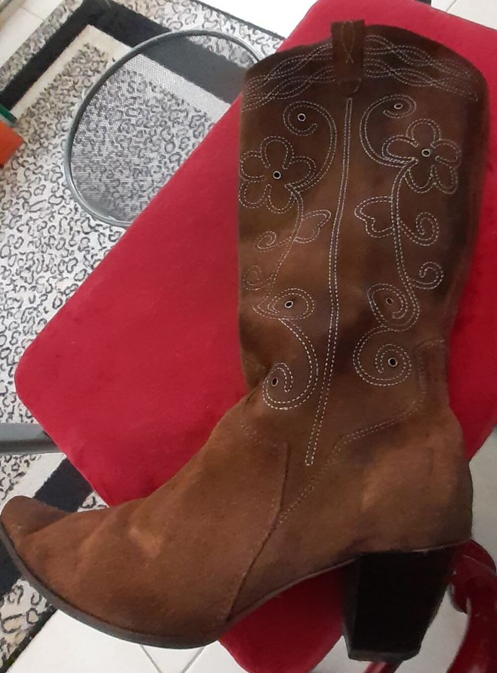 bottes santia'g marron t 40, pour femmes Chaussures