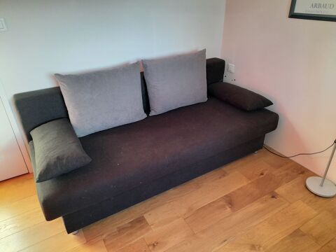 canap convertible velours noir 120 Vailhauqus (34)