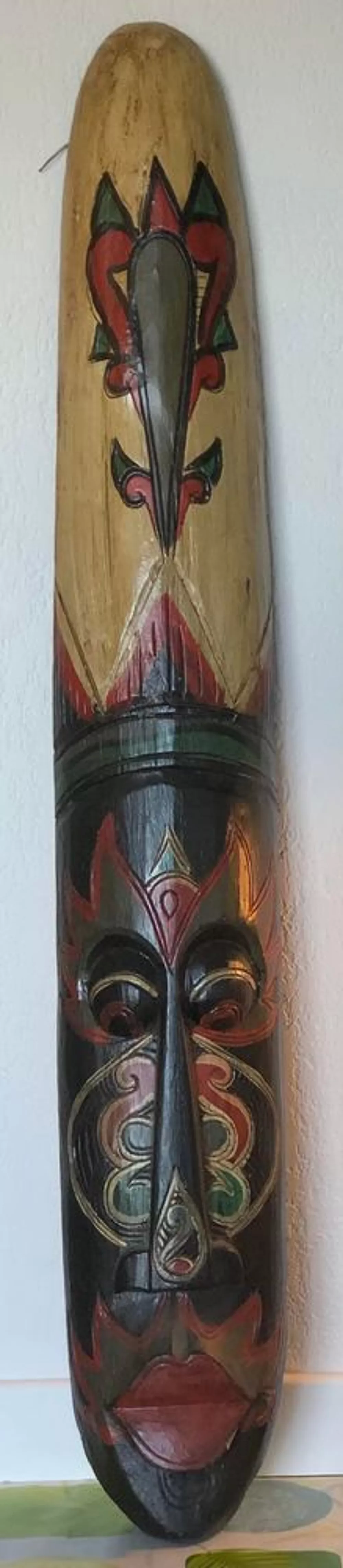 magnifique masque Oceanie en bois-Dimension 100x16cm Décoration