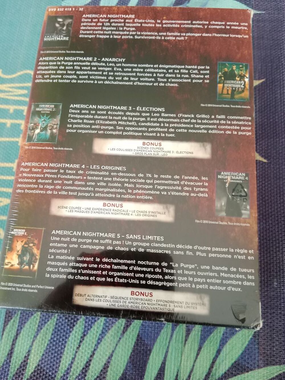 COFFRET AMERICAN NIGHTMARE L'int&eacute;grale DVD et blu-ray