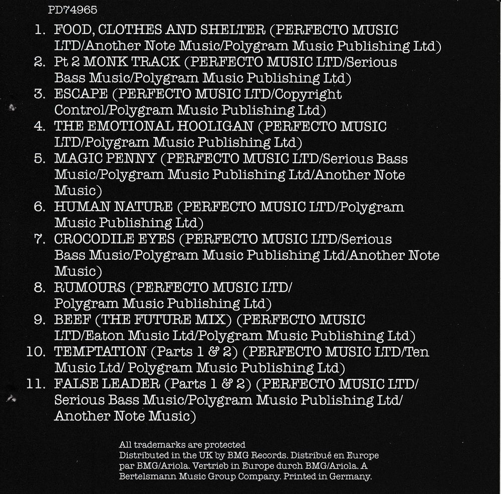 CD Gary Clail, On-U Sound System - The Emotional Hooligan CD et vinyles