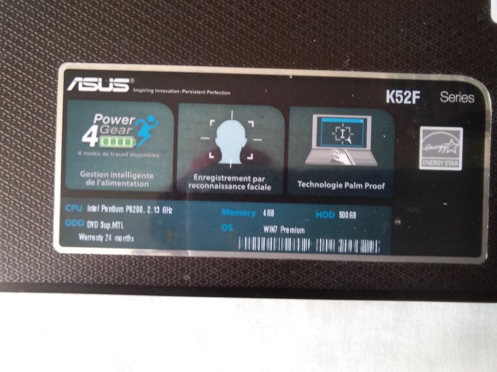 PC Portable Asus K52F de 15 pouces Matériel informatique