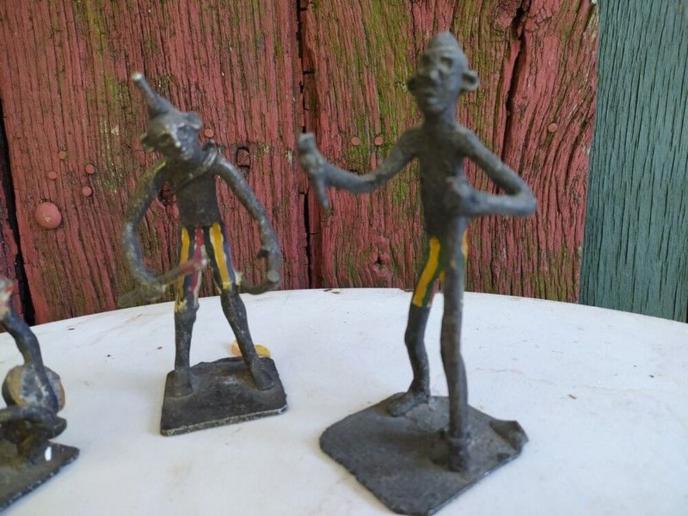 Figurines M&eacute;tal Afrique Africain M&eacute;tier 