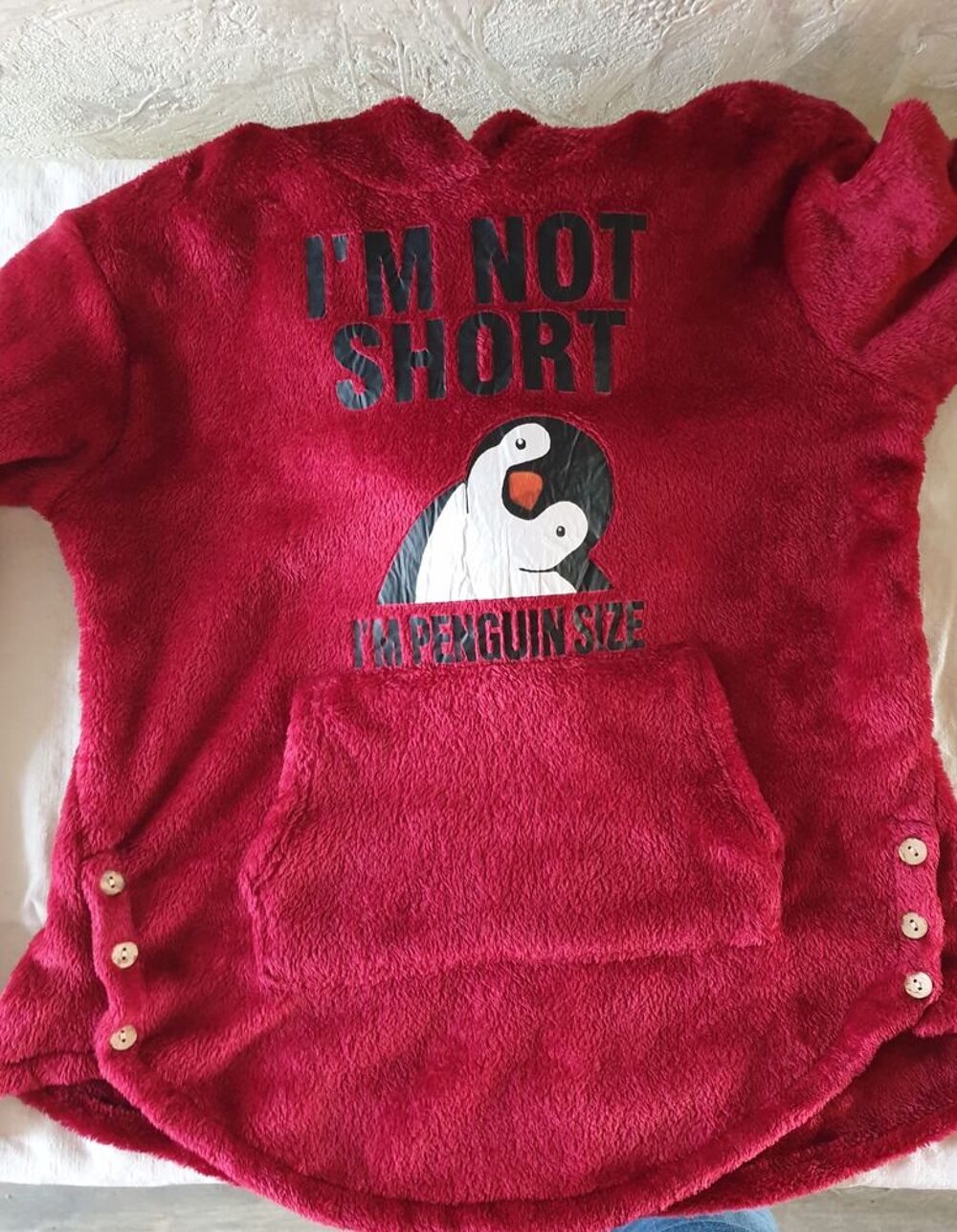 Sweat polaire rouge tout doux - L Vêtements