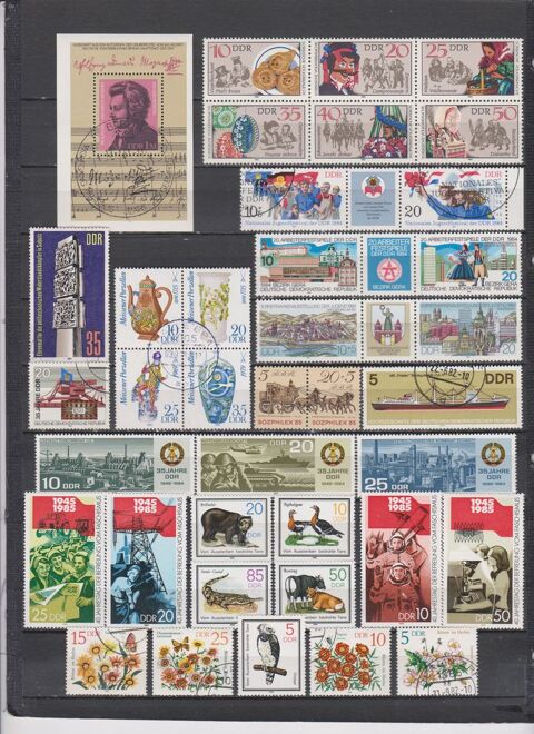 145 LOTS DE TIMBRES ALLEMAGNE DDR OBLITERES & NEUFS**  20 Le Coudray-Montceaux (91)