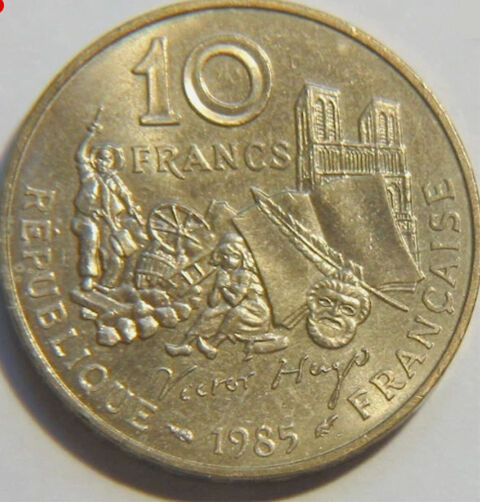 Pièce 10 francs Victor Hugo 1985 5 Hem (59)