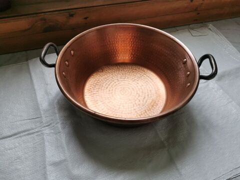 Ancienne bassine  confitures en cuivre Villedieu 45 Charleville (51)