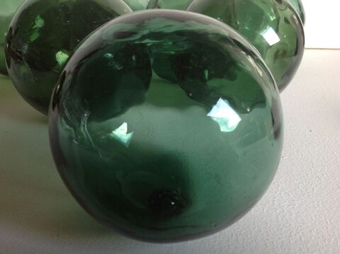 5 BOULES EN VERRE MARINE LAMPE OU AUTRES Envoi Possible Trégunc (29)