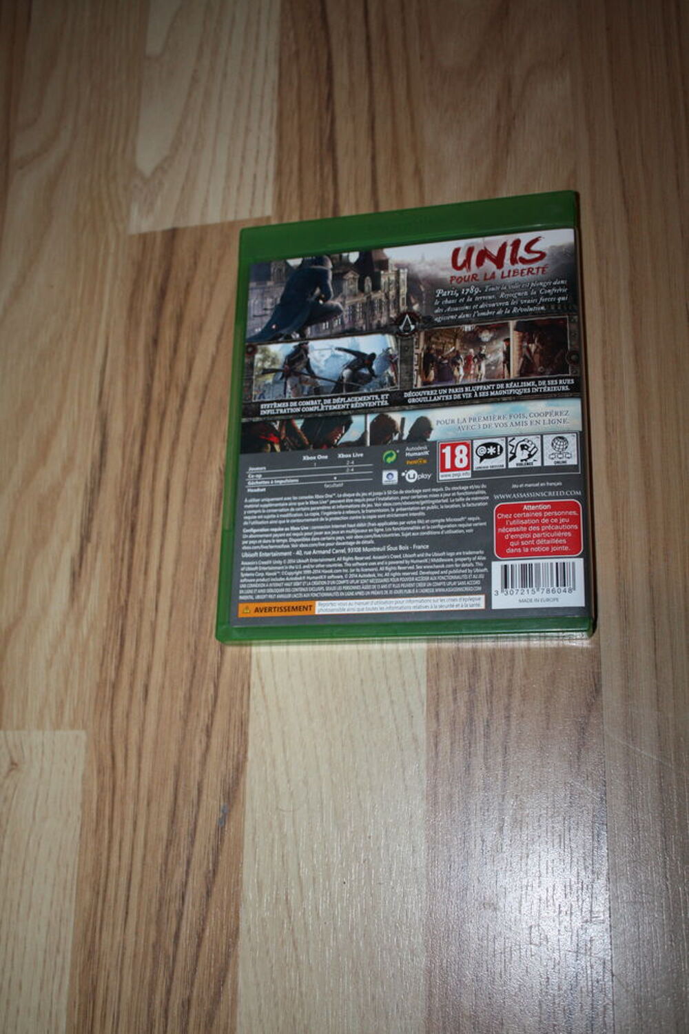 jeux xbox one 
assassin's credd unity Jeux / jouets