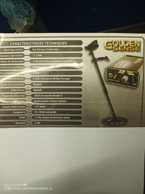 D�tecteur de m�taux pro. grande profondeur, sp�cial or natif 500 Villejuif (94)