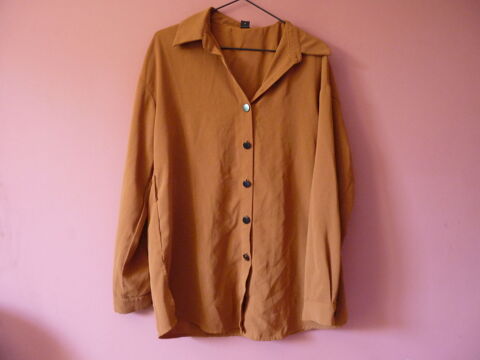 chemise femme marron camel S 36 shein manches longues TBE 2 Brienne-le-Château (10)