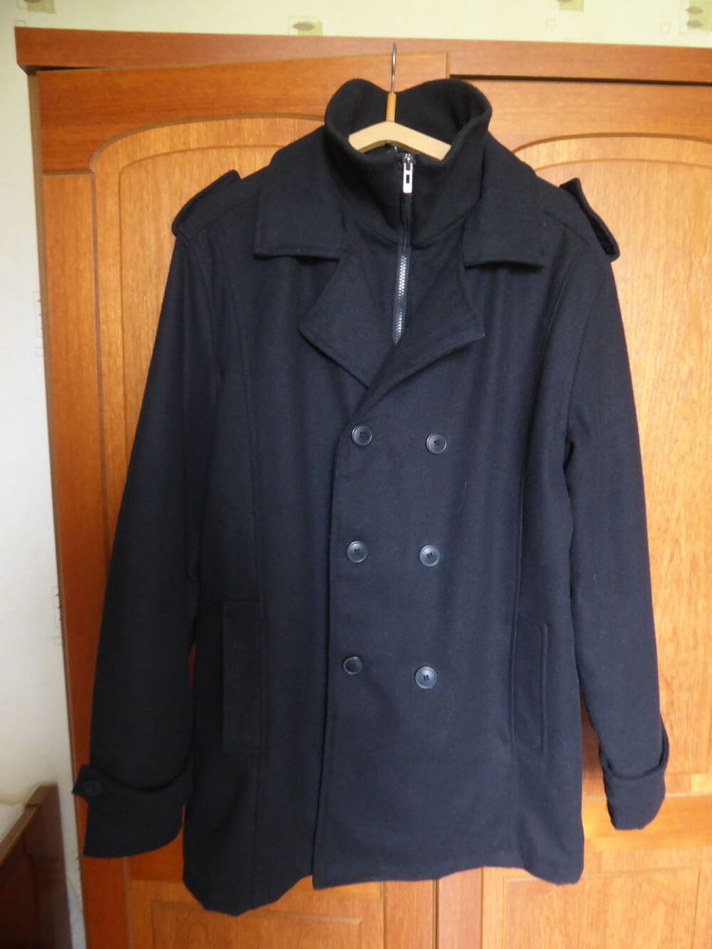 Caban double col "homme " Vêtements