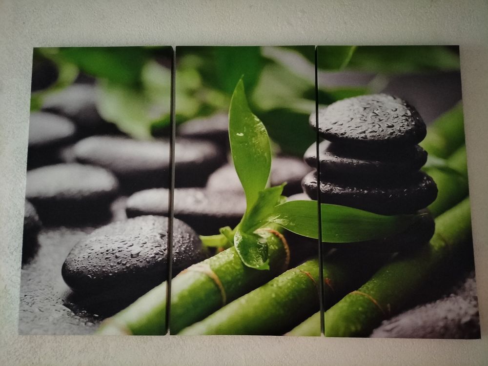 Triptyque zen . Décoration