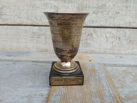 Coupe Cinzano Troph�e de Polo Paris 1957 Argent Minerve DFes 1 Loches (37)