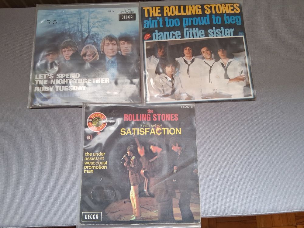 lot de 3 vinyles 45 tours Rolling Stones CD et vinyles