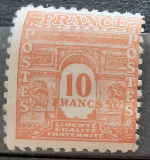 TIMBRE  collection 
PARIS arc de triomphe 10f 1 Pontoise (95)
