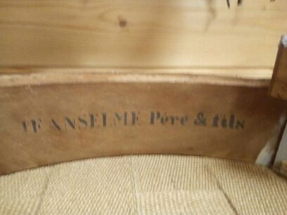 Paire de chaises Napol&eacute;on III estampill&eacute;es JEANSELME Meubles