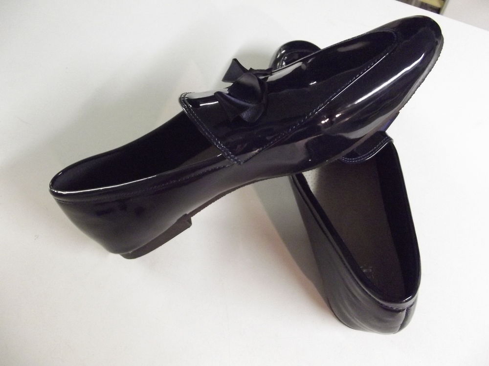 Mocassins Vernis Bleu Marine Chaussures