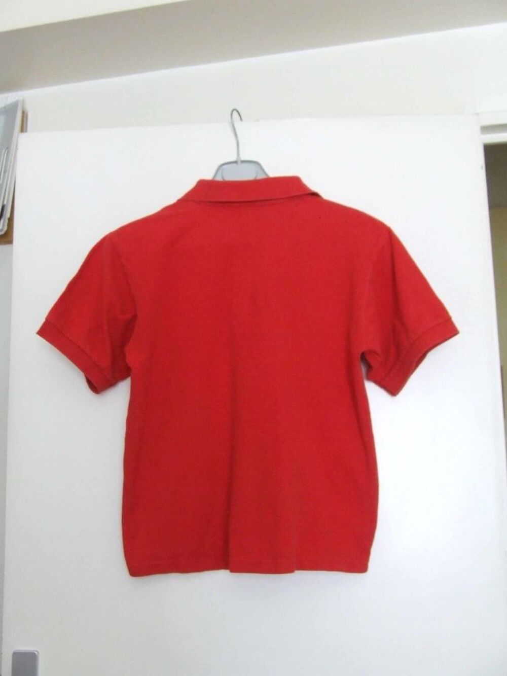 Polo manches courtes, RODIER, Rouge, Taille M, TBE Vtements