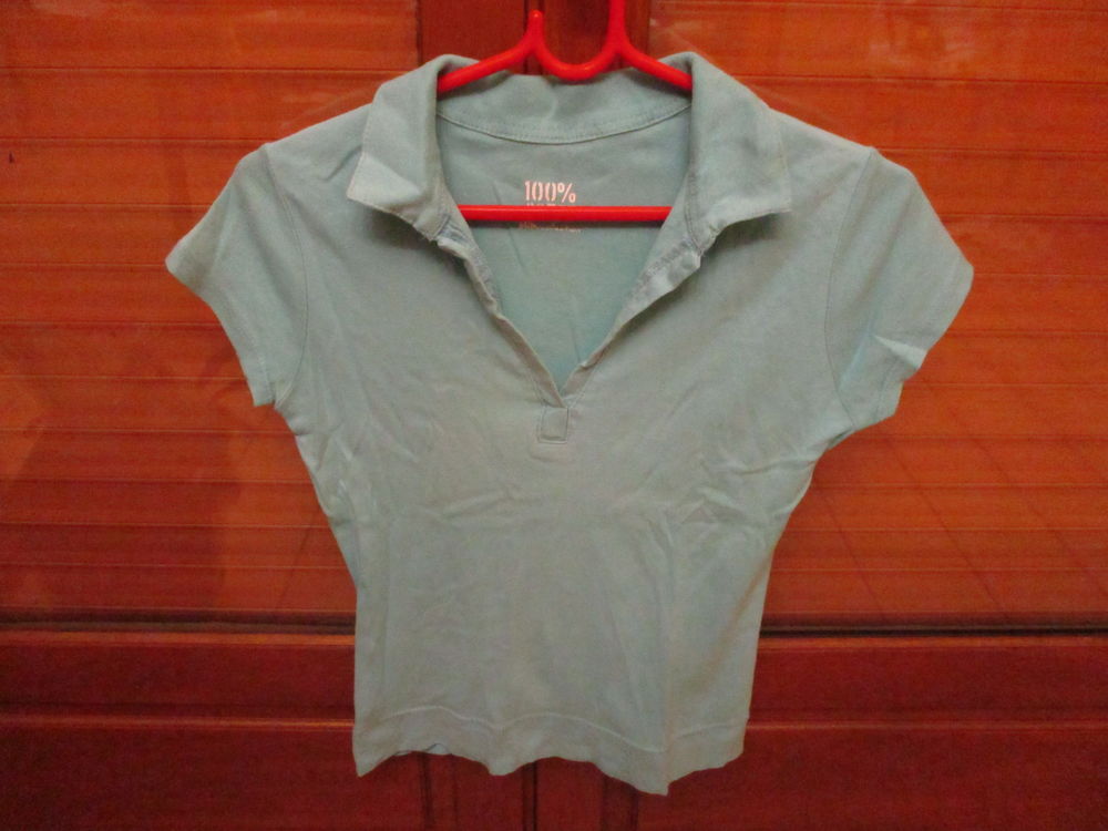 3 polos diff&eacute;rents jaune - rose et bleu en bon &eacute;tat 36/38 Vêtements