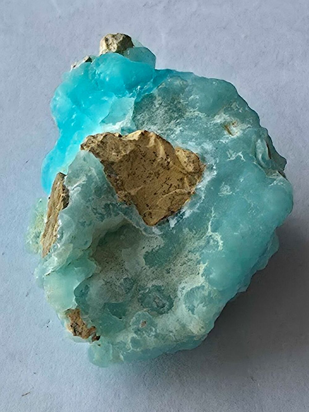 H&eacute;mimorphite Bleue Mamelonn&eacute;e du Congo-Pierre de Collection 