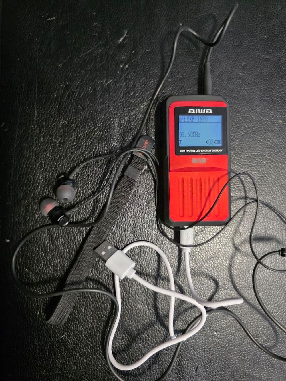 Mini DAB+ aiwa DAB+ / FM-RDS Pocket radio receiver + casque Audio et hifi