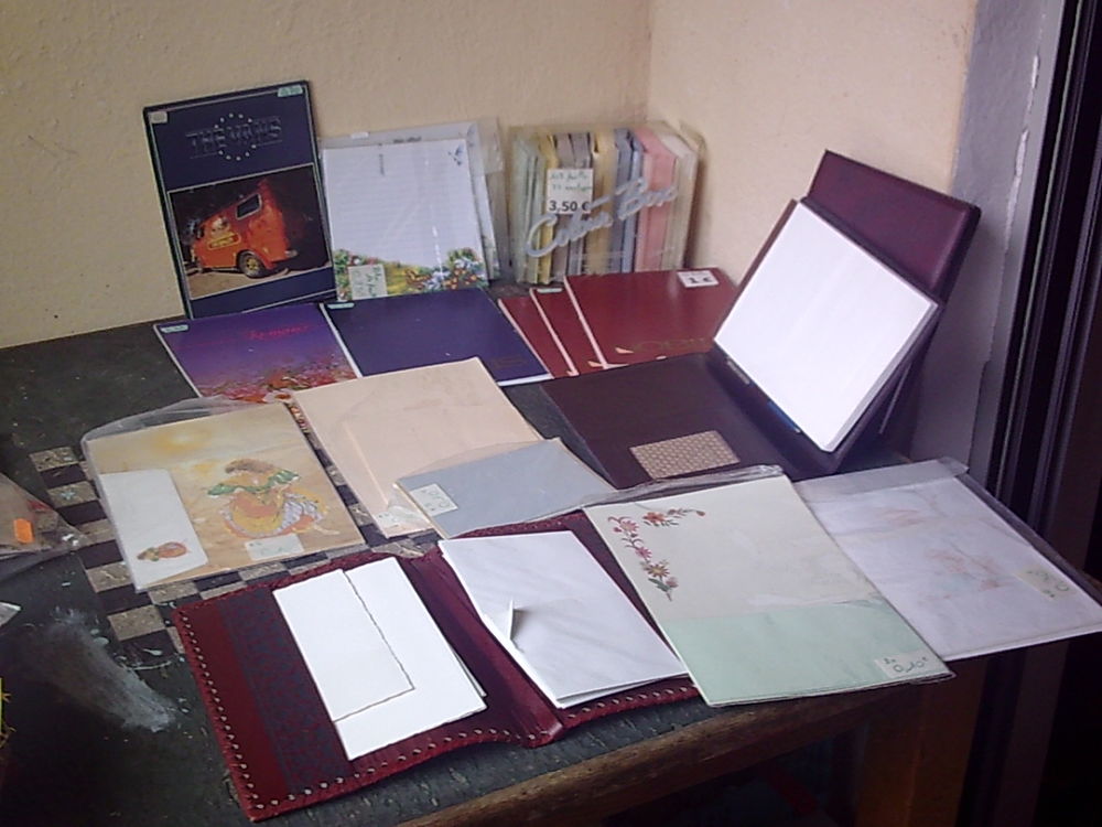 Blocs + Pochettes Papiers &agrave; Lettres-neuves Décoration