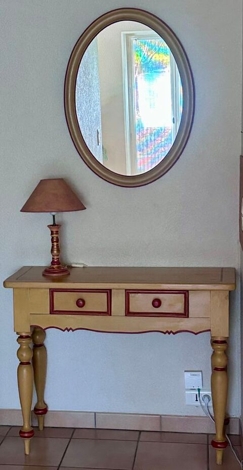 Ensemble commode et miroir ovale, style campagnard 100 Chens-sur-Léman (74)