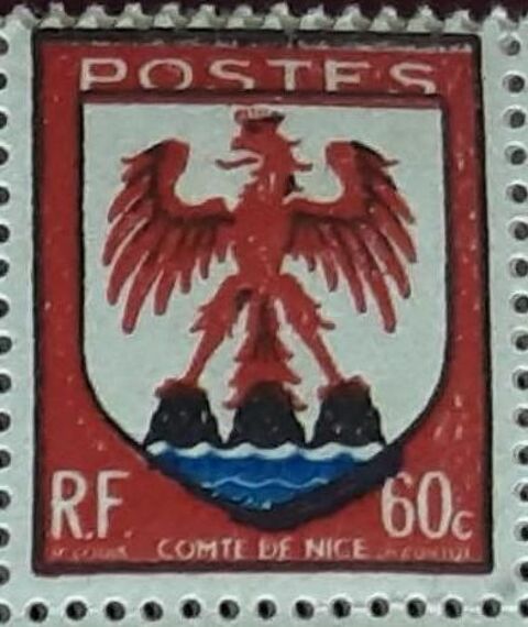 TIMBRES à collection comté de NICE 60c 1 Pontoise (95)