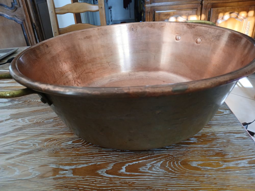 Bassine &agrave; confitures en cuivre Cuisine