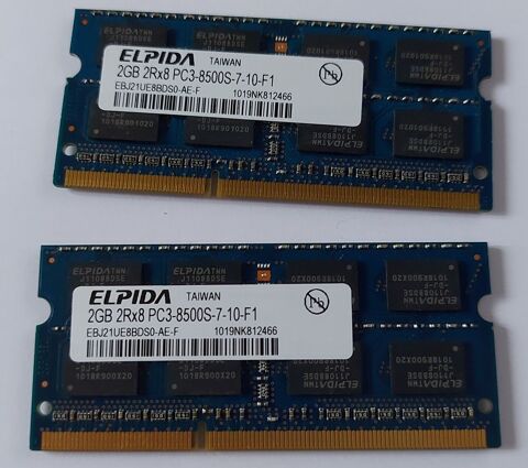 RAM DDR3 2 x 2Go pour Notebook 5 Fontenay-le-Fleury (78)