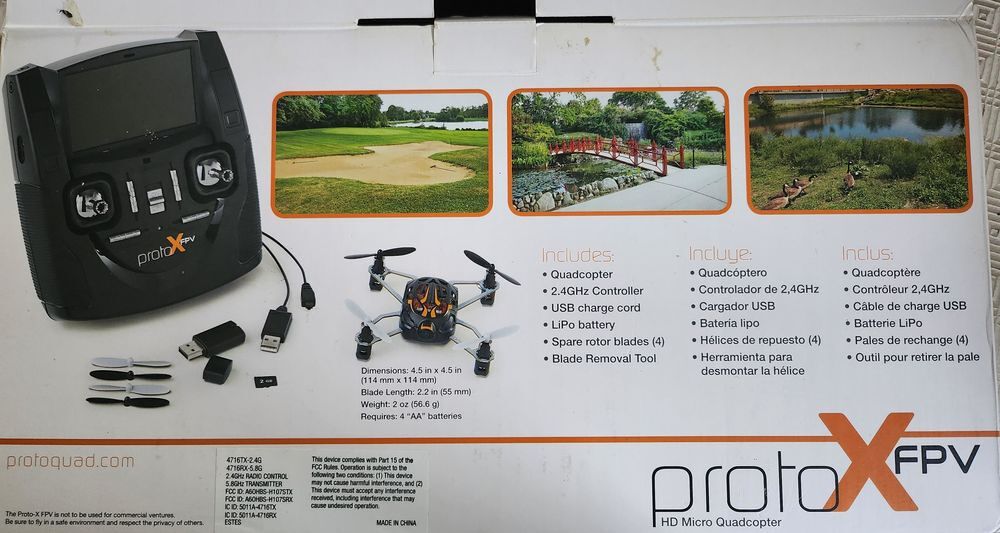 Drone Hobbico proto-X fpv Este 4716 Photos/Video/TV