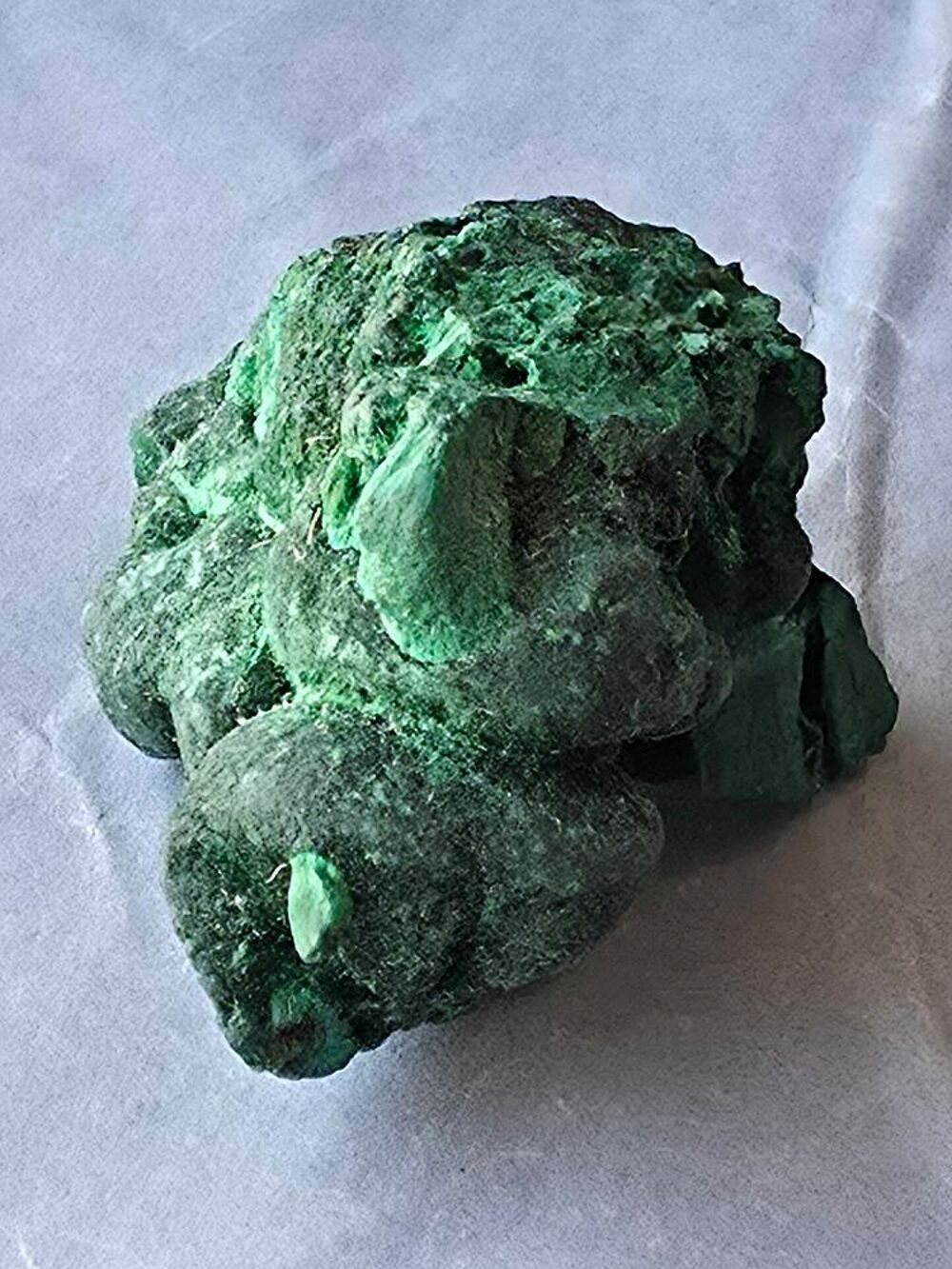 Pierre Naturelle Malachite Stalactite Fibreuse Katanga RDC 58g Collection 
