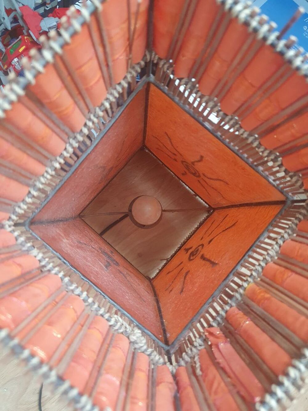 Lampe orange Décoration