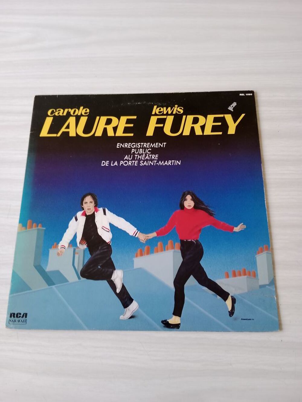 33 tours Carole LAURE et Lewis FUREY Au th&eacute;&acirc;tre live. CD et vinyles