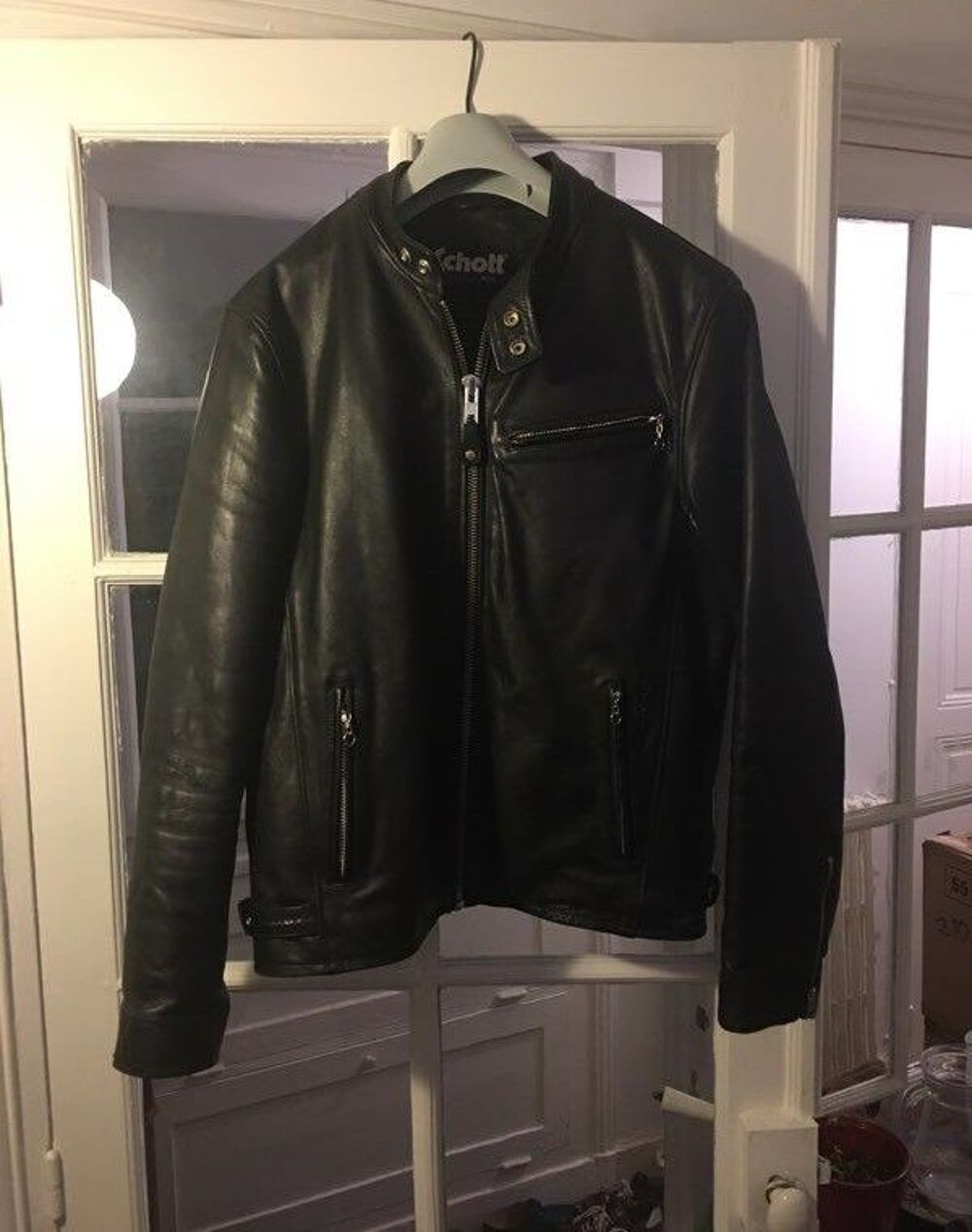 veste en cuir schott Vêtements