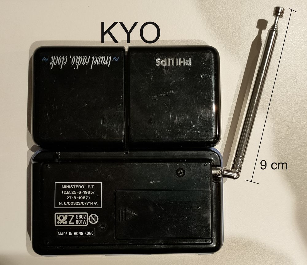 PHILIPS D1868, radio FM pliable voyage, r&eacute;veil double heure Audio et hifi