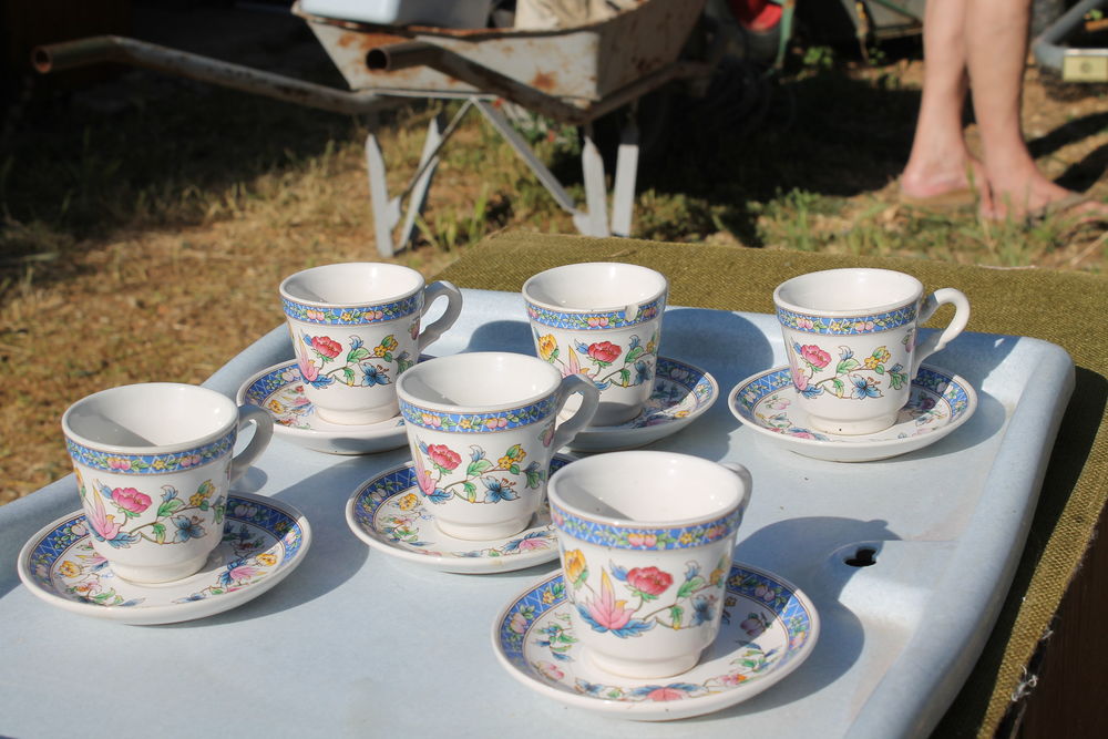 1 lot 6 tasses et sous tasses caf&eacute; Cuisine