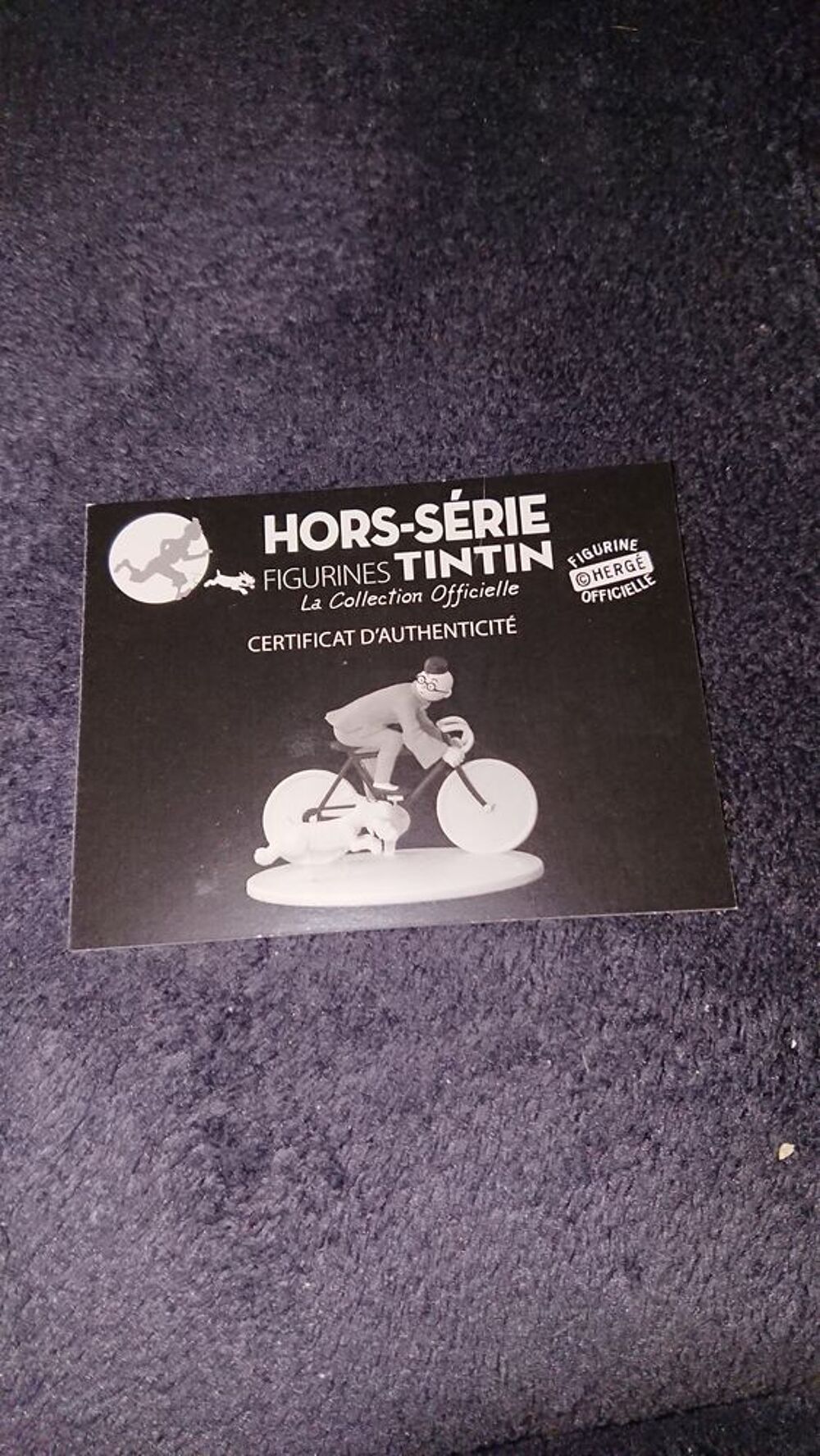 Figurine tintin hors serie avec livret et certificat 