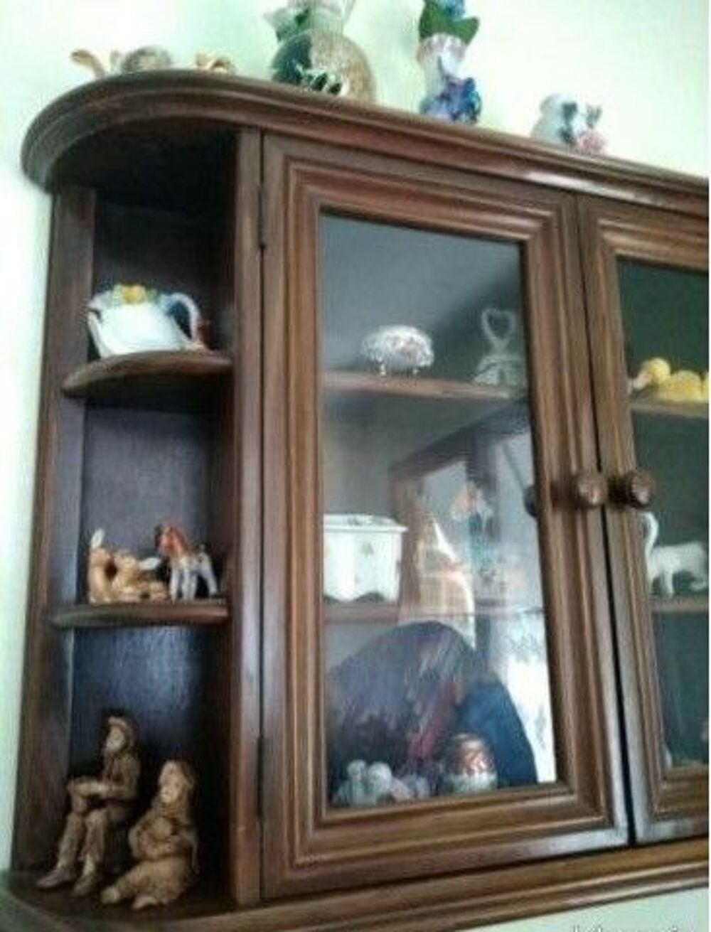 vitrine murale en bois ancienne Meubles