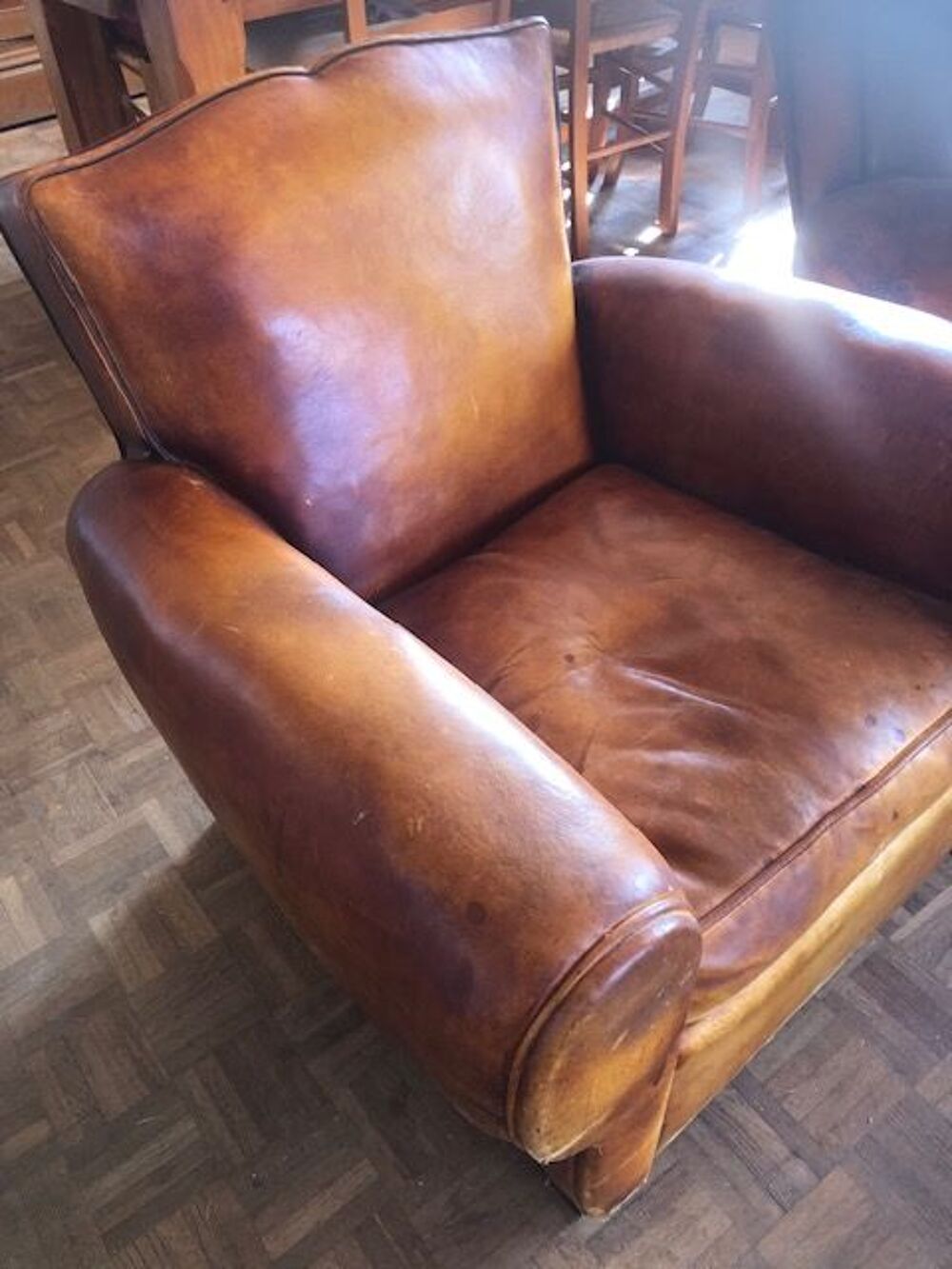 Fauteuil club ancien restaur&eacute; Meubles