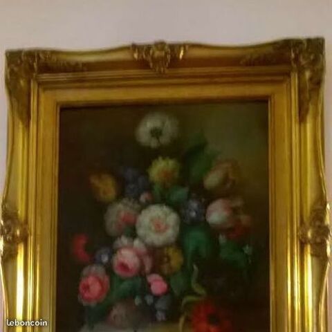tableau huile sur bois signé 200 Paris 20 (75)