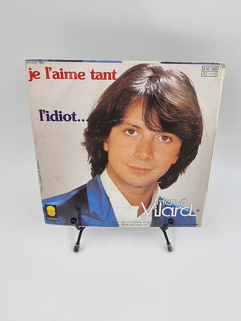 Vinyle 45 tours Herv&eacute; Vilard : Je l'Aime Tant / Idiot? CD et vinyles