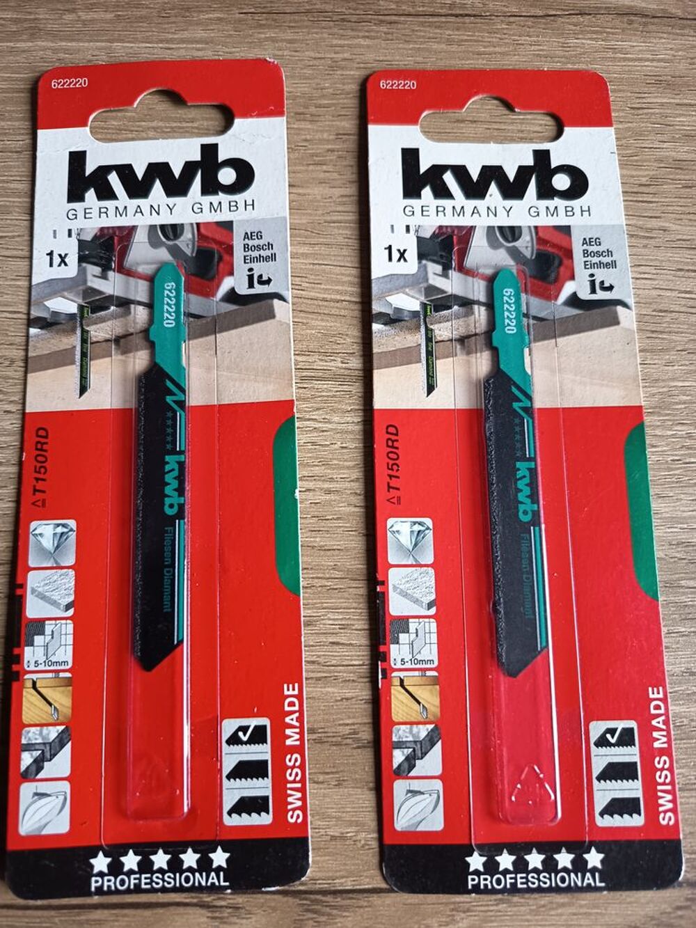 2 lames de scie sauteuse neuve KWB 622220 Bricolage